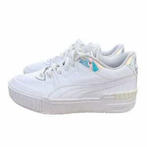 Puma White Sneakers with Iridescent Accents